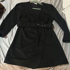 Jason Wu Black Long Sleeve Sheath Dress